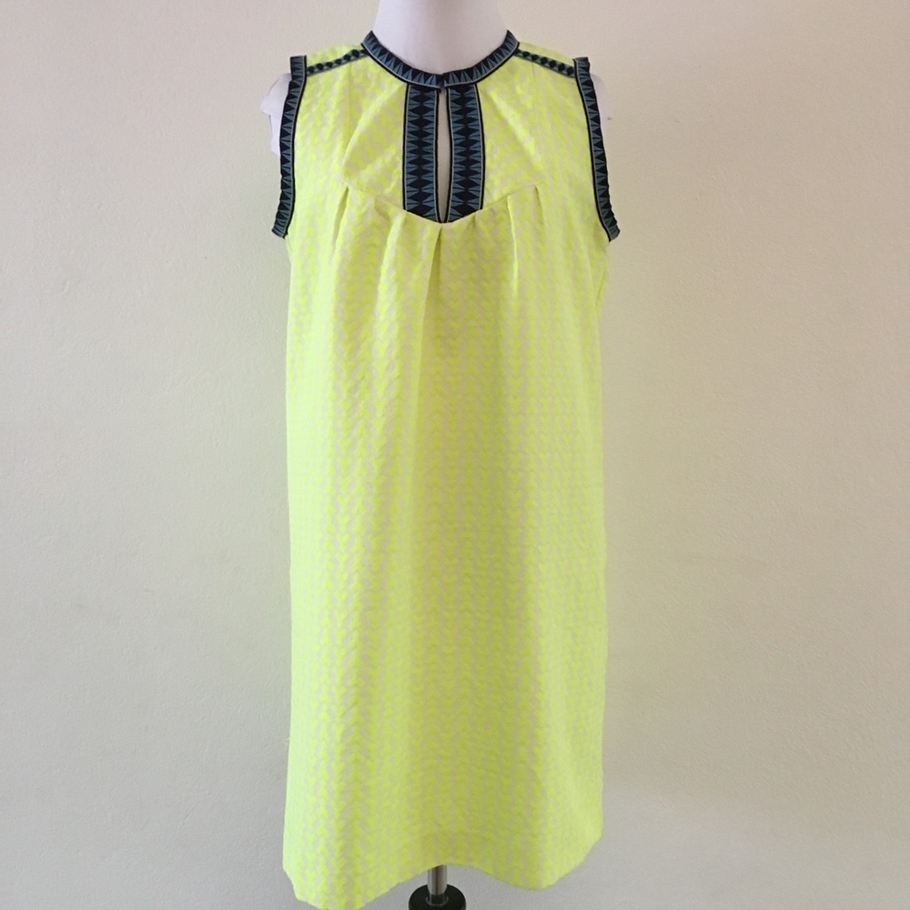 J. Crew Shift Dress Neon Size 4 P